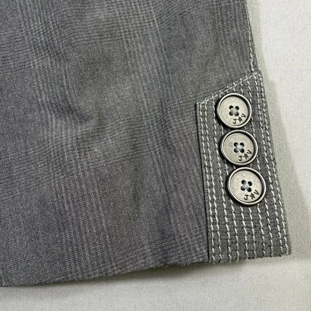 John Varvatos Jacket Mens Size Small Grey Blazer Sport Coat Casual Vented Cotton